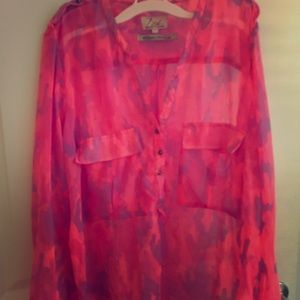 Colorful blouse size large